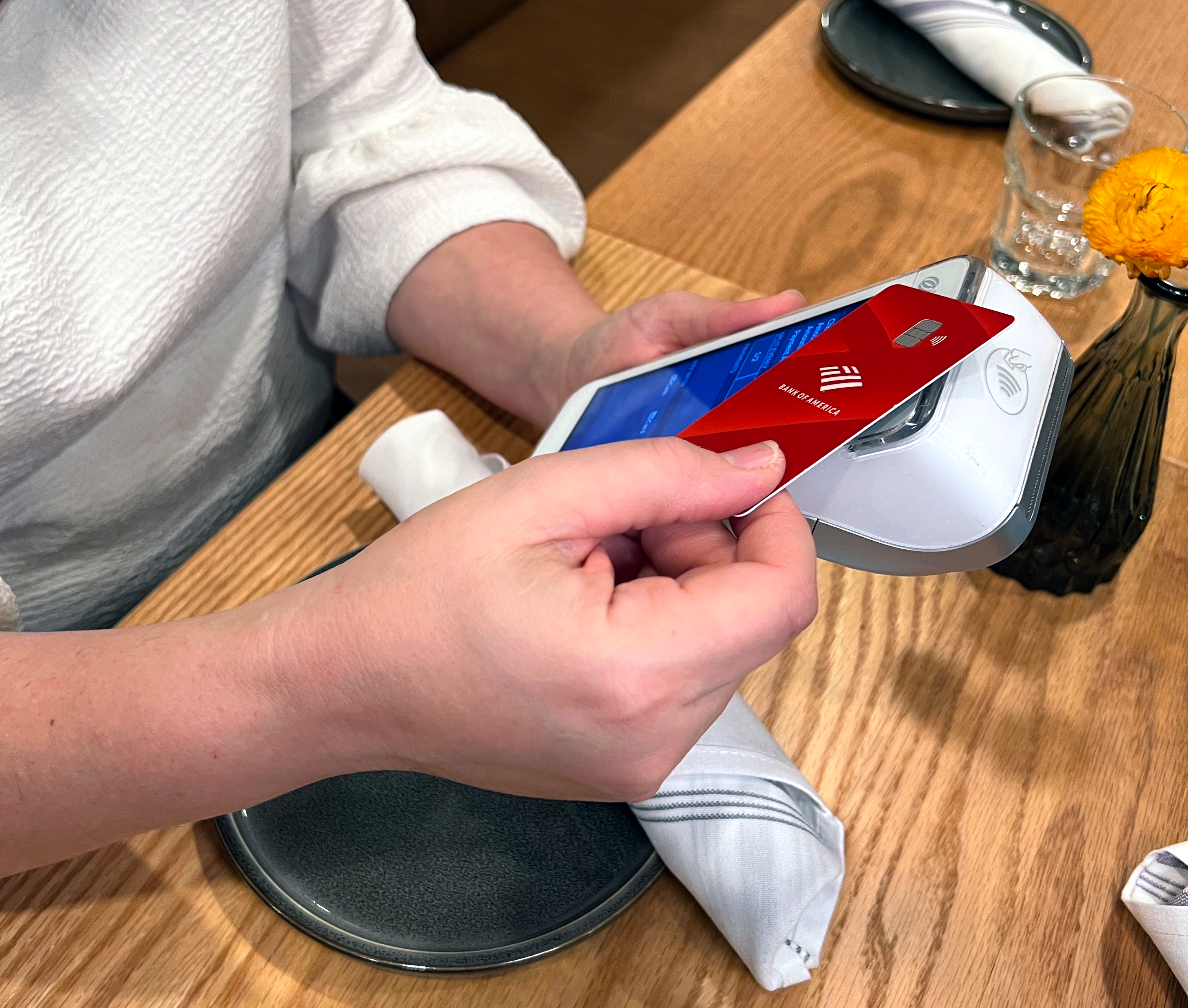 Tap to Pay feature Restaurant Point of Sale